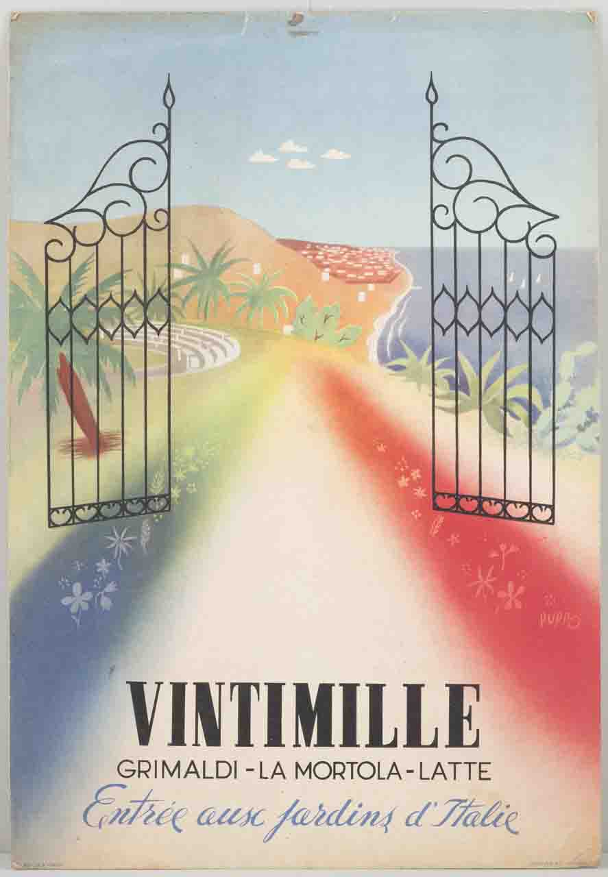 Vintimille Entr&eacute;e aux jardins d'Italie